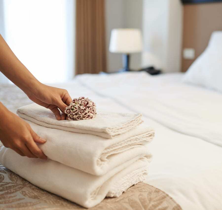 why_avendra_woman_folding_towels